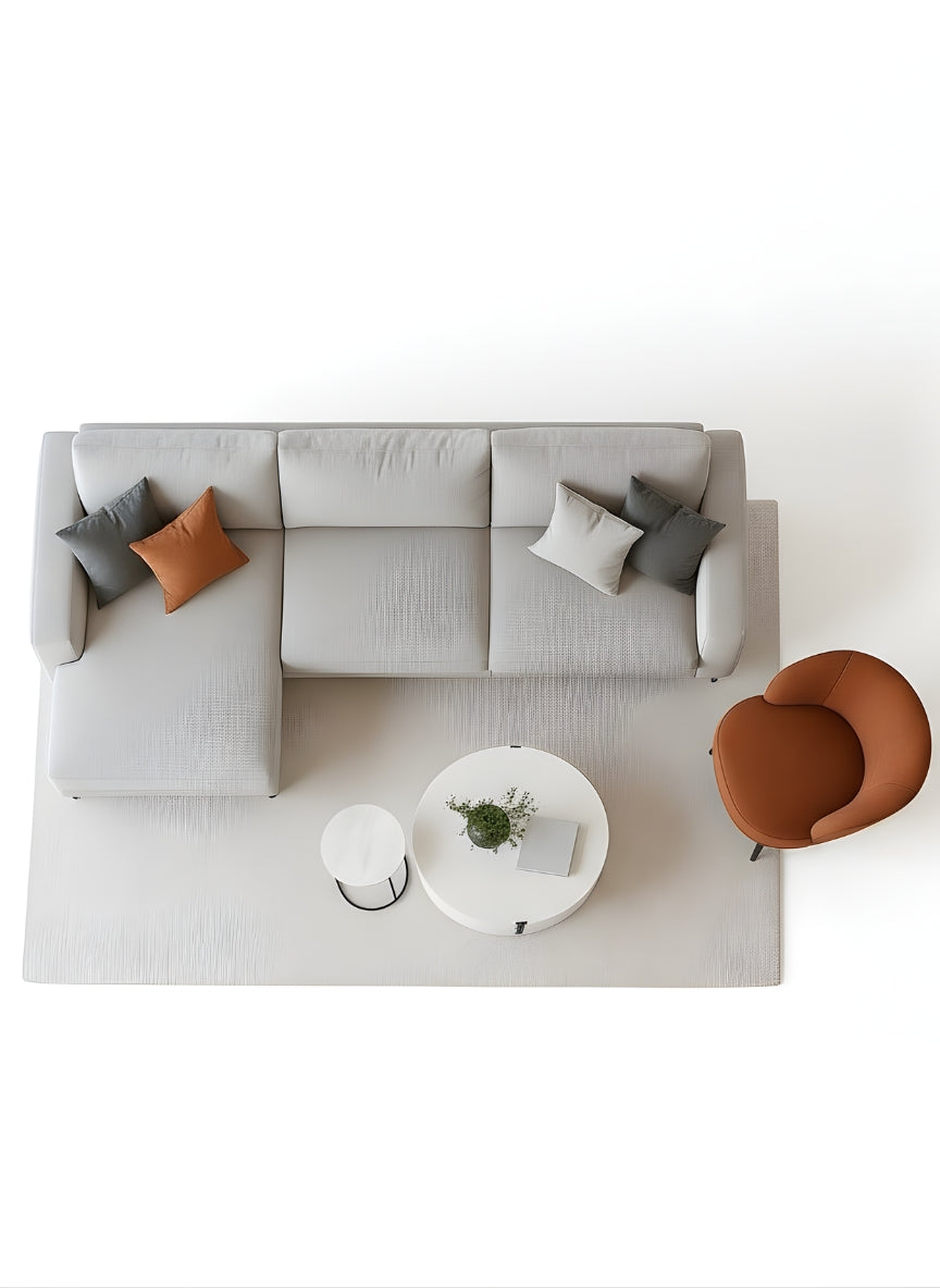 Beech wood corner sofa 250x150cm -FAR31