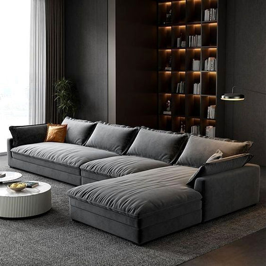 Beech wood corner sofa 280x 180 cm -FAR12