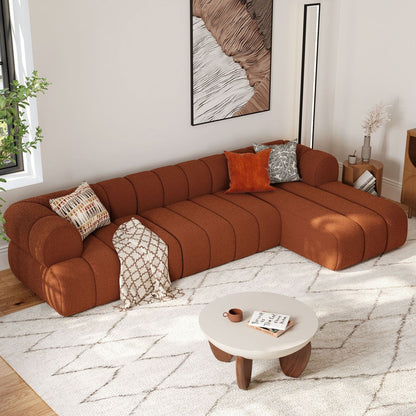 Beech wood corner sofa 280x 180 cm -FAR14