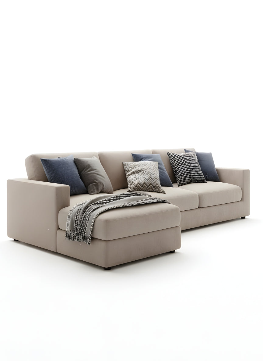 Beech wood corner sofa 200x180cm -FAR101