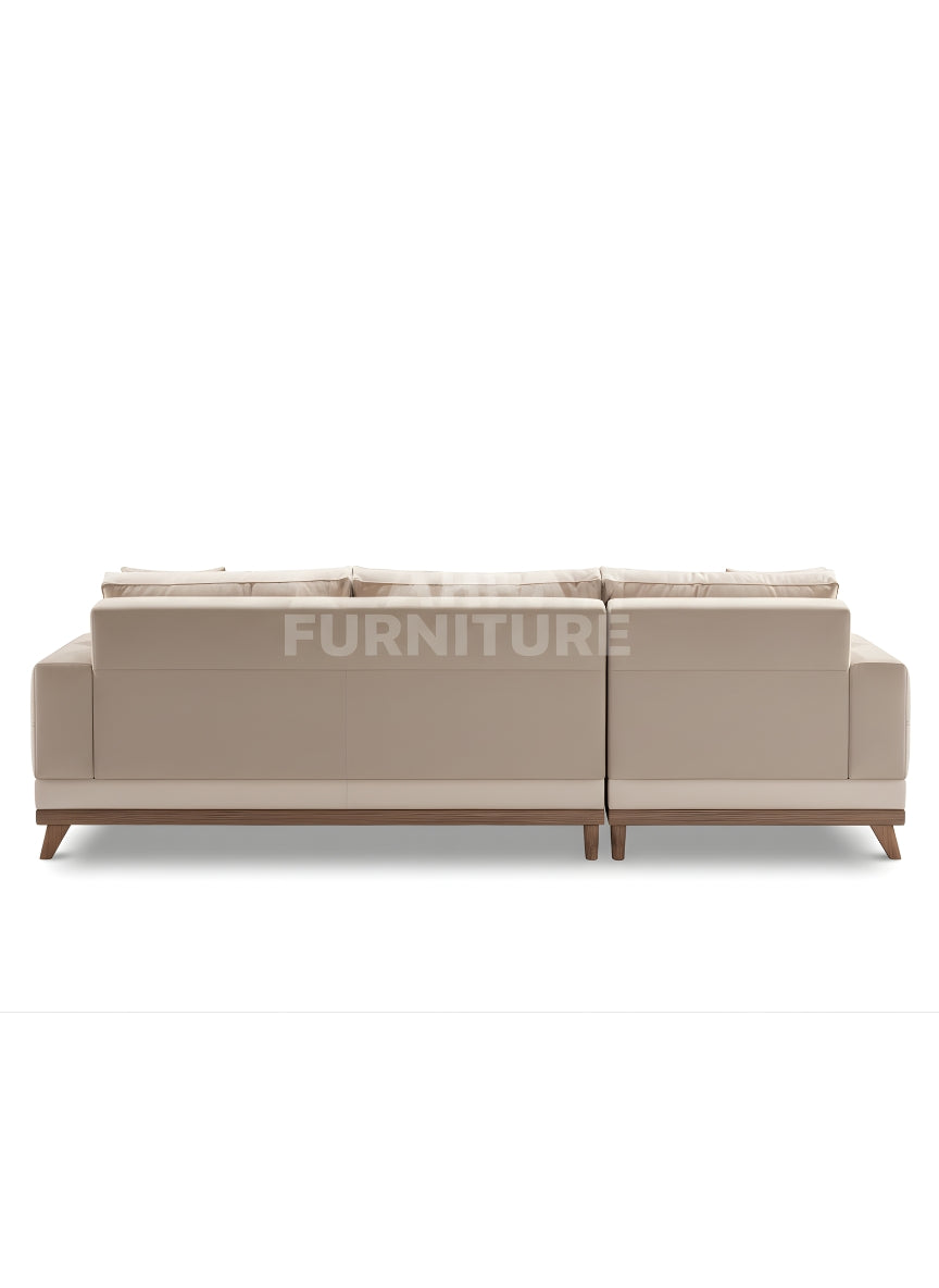 Beech wood corner sofa 280x180cm -FAR67
