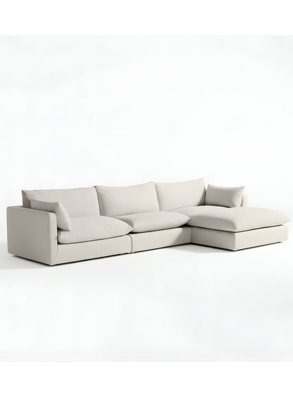 Beech wood corner sofa 280x 180 cm -FAR15