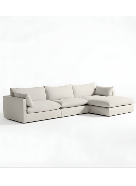 Beech wood corner sofa 280x 180 cm -FAR15