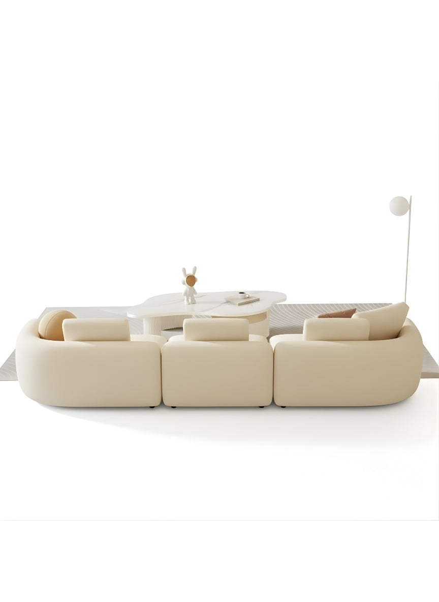 Beech wood corner sofa 280 x 250 cm -FAR1