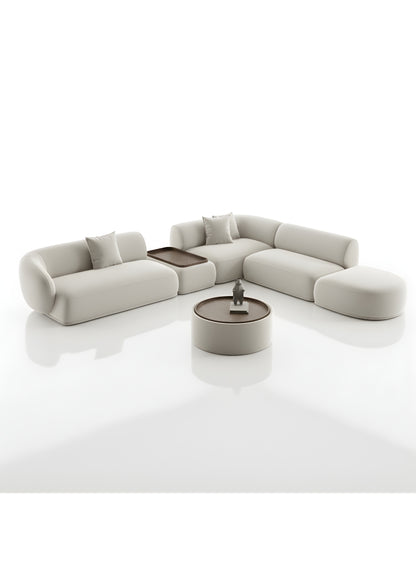 Beech wood corner sofa 220x 200cm -FAR30