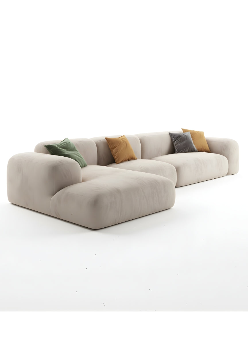 Beech wood corner sofa 280x 180 cm -FAR13