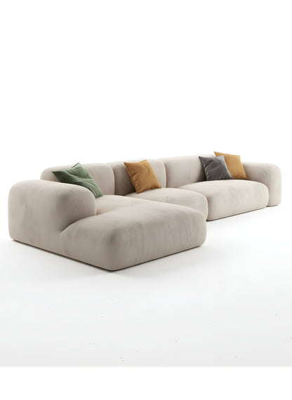 Beech wood corner sofa 280x 180 cm -FAR13