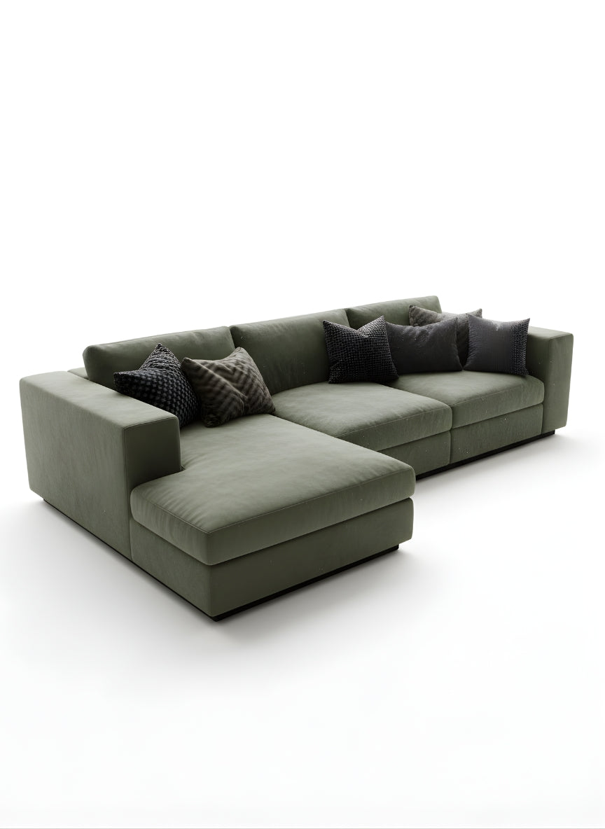 Beech wood corner sofa 200x180cm -FAR100