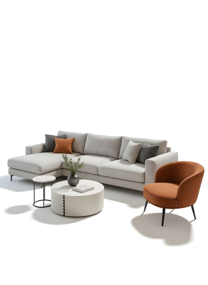 Beech wood corner sofa 250x150cm -FAR31