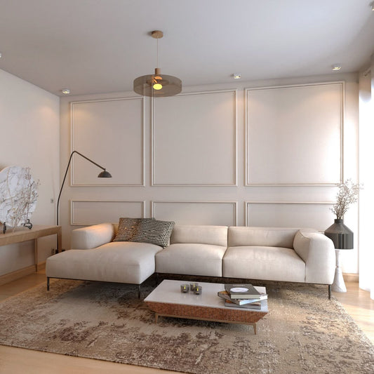 Beech wood corner sofa 250x 150cm -FAR25