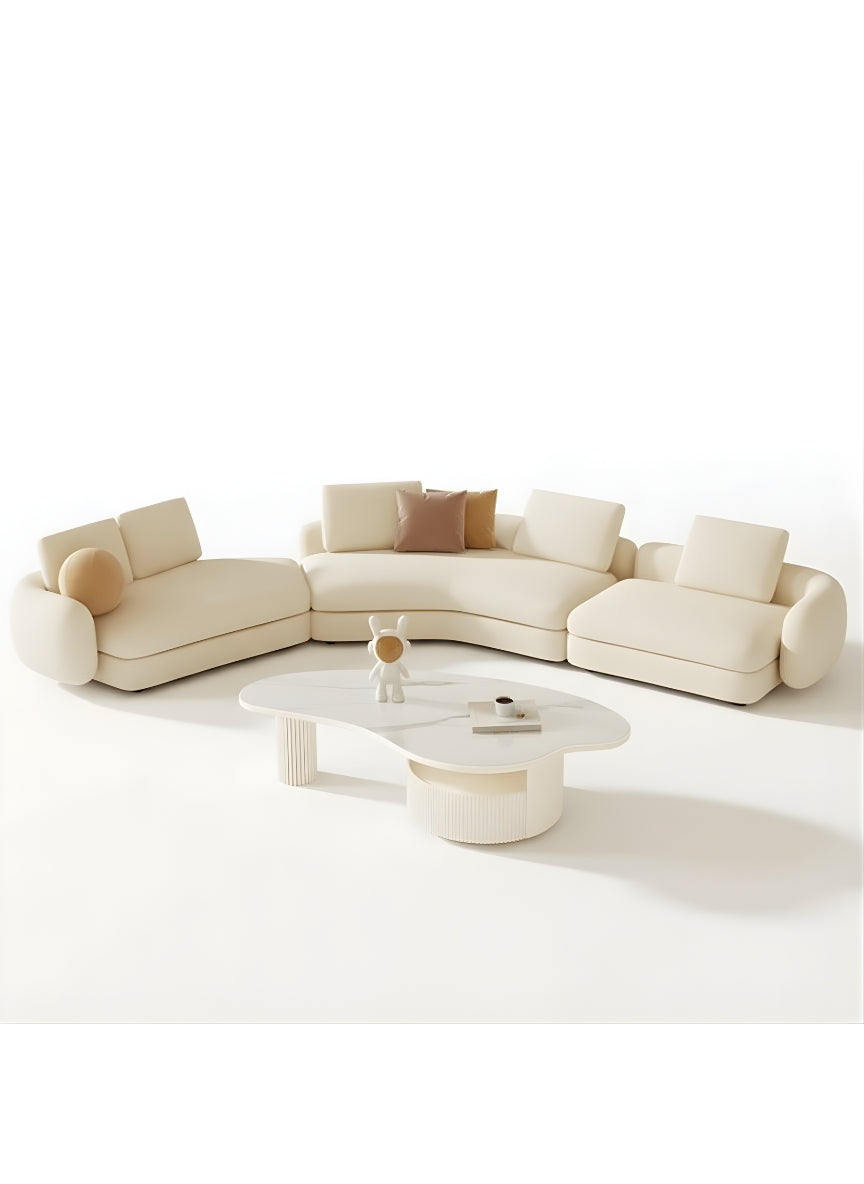 Beech wood corner sofa 280 x 250 cm -FAR1