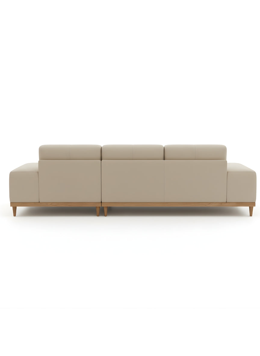 Beech wood corner sofa 250x150cm -FAR39