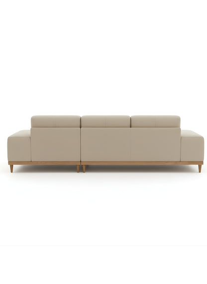 Beech wood corner sofa 250x150cm -FAR39