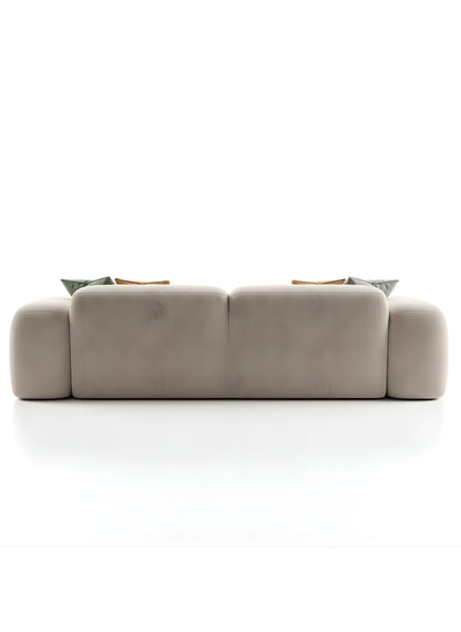 Beech wood corner sofa 280x 180 cm -FAR13