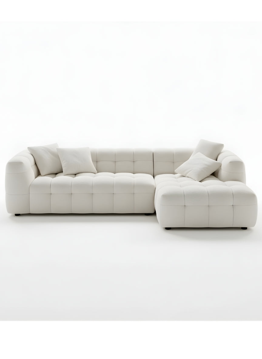 Beech wood corner sofa 280 x 150 cm -FAR7