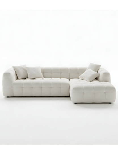 Beech wood corner sofa 280 x 150 cm -FAR7