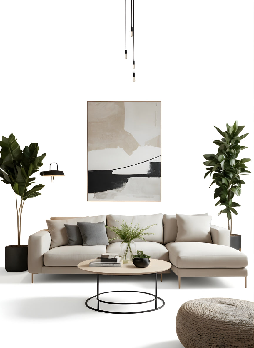 Beech wood corner sofa 280x150cm -FAR95