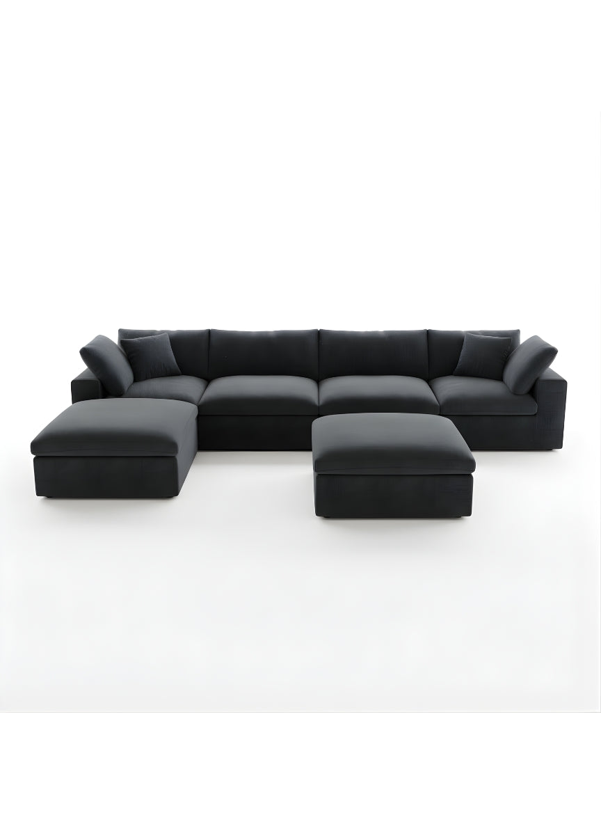 Beech wood corner sofa 300 x 200 cm -FAR5