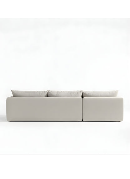 Beech wood corner sofa 280x 180 cm -FAR15