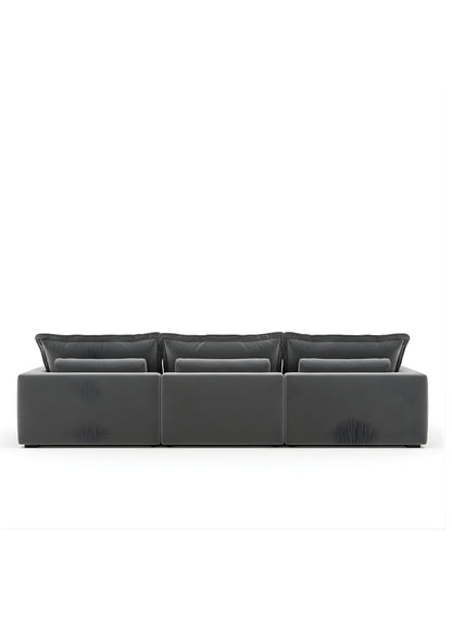 Beech wood corner sofa 280x 180 cm -FAR12
