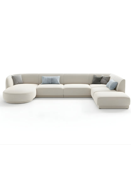Beech wood corner sofa 300x180cm -FAR86