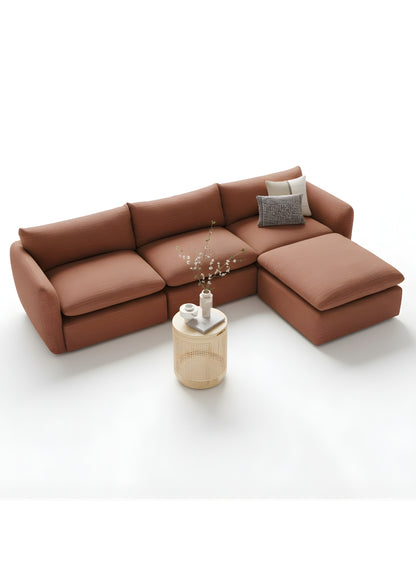 Beech wood corner sofa 280x 180 cm -FAR17