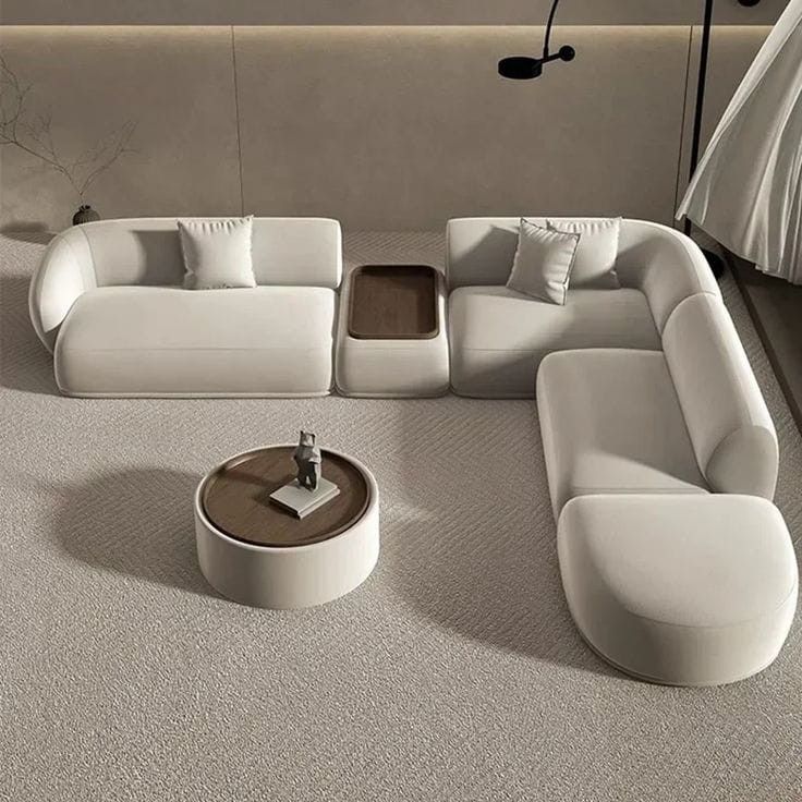 Beech wood corner sofa 220x 200cm -FAR30