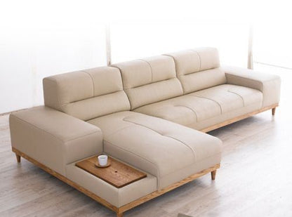 Beech wood corner sofa 250x150cm -FAR39
