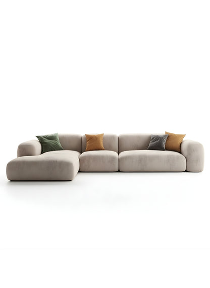 Beech wood corner sofa 280x 180 cm -FAR13