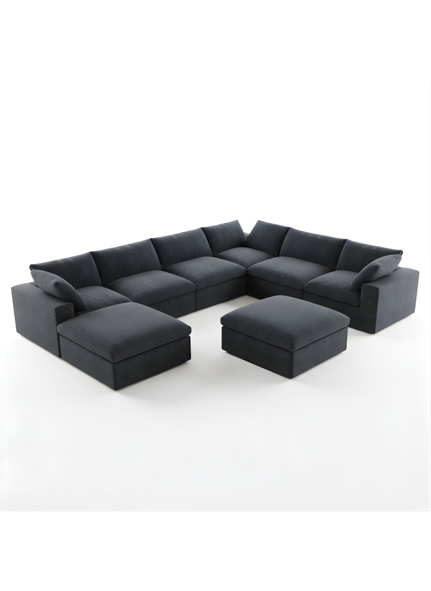Beech wood corner sofa 300 x 200 cm -FAR5