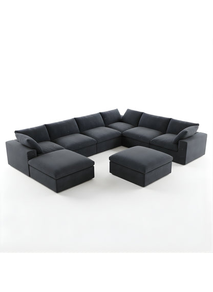 Beech wood corner sofa 300 x 200 cm -FAR5