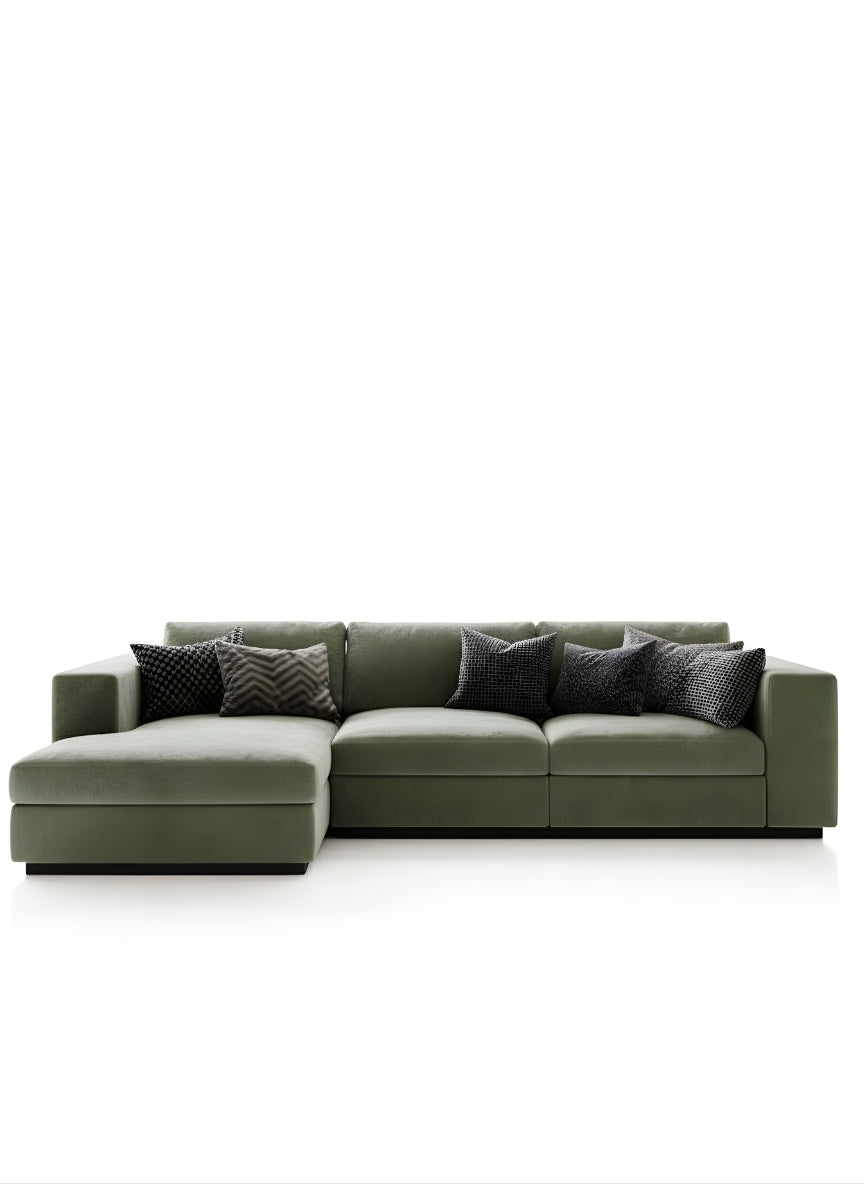 Beech wood corner sofa 200x180cm -FAR100