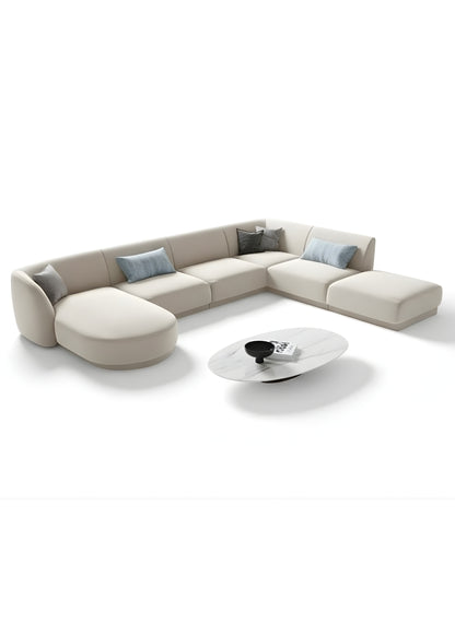 Beech wood corner sofa 300x180cm -FAR86