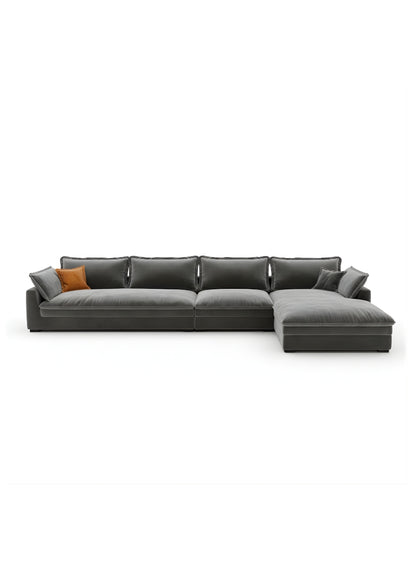 Beech wood corner sofa 280x 180 cm -FAR12