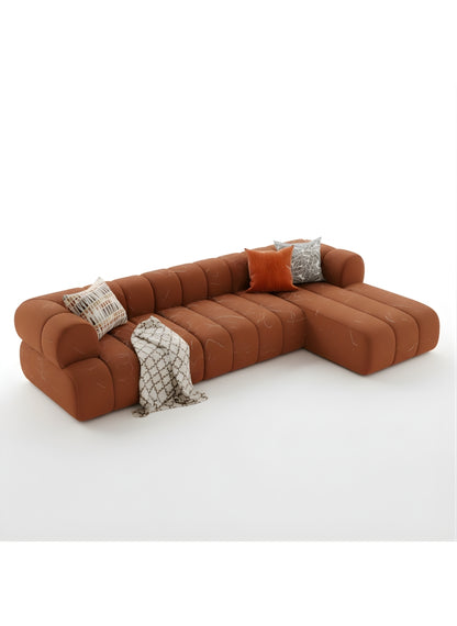 Beech wood corner sofa 280x 180 cm -FAR14