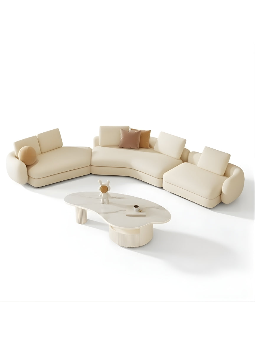 Beech wood corner sofa 280 x 250 cm -FAR1