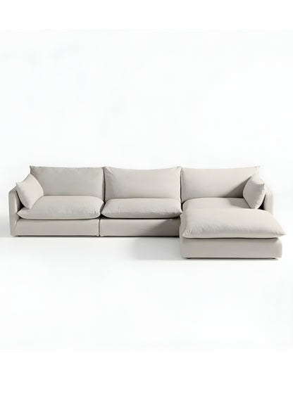 Beech wood corner sofa 280x 180 cm -FAR15