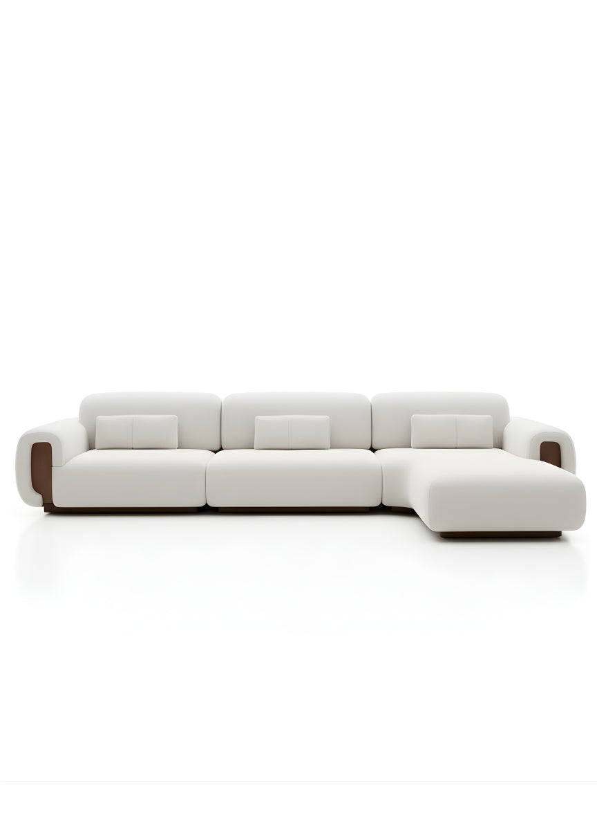 Beech wood corner sofa 300x180cm -FAR83