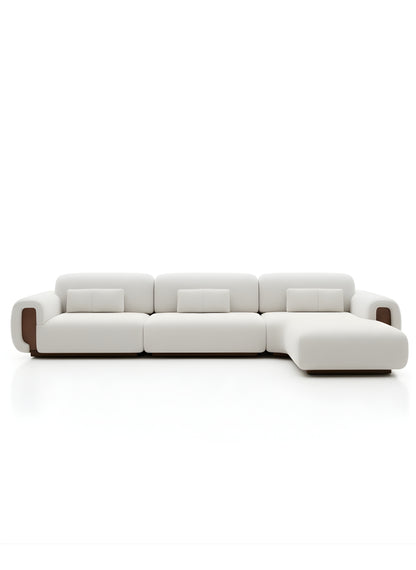 Beech wood corner sofa 300x180cm -FAR83