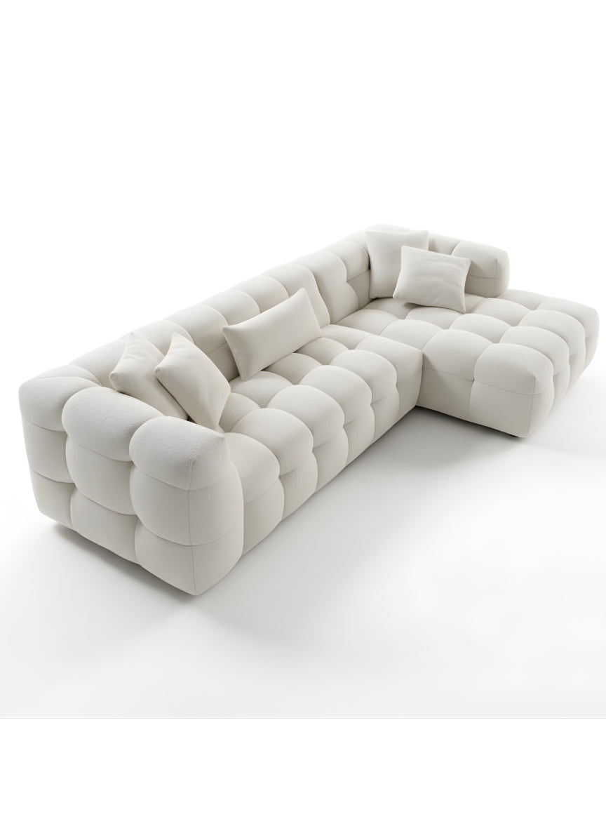 Beech wood corner sofa 280 x 150 cm -FAR7