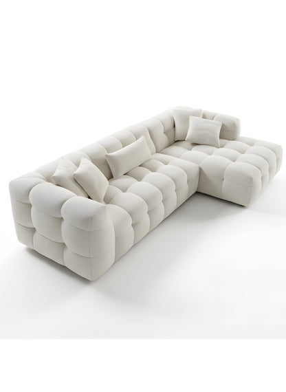 Beech wood corner sofa 280 x 150 cm -FAR7