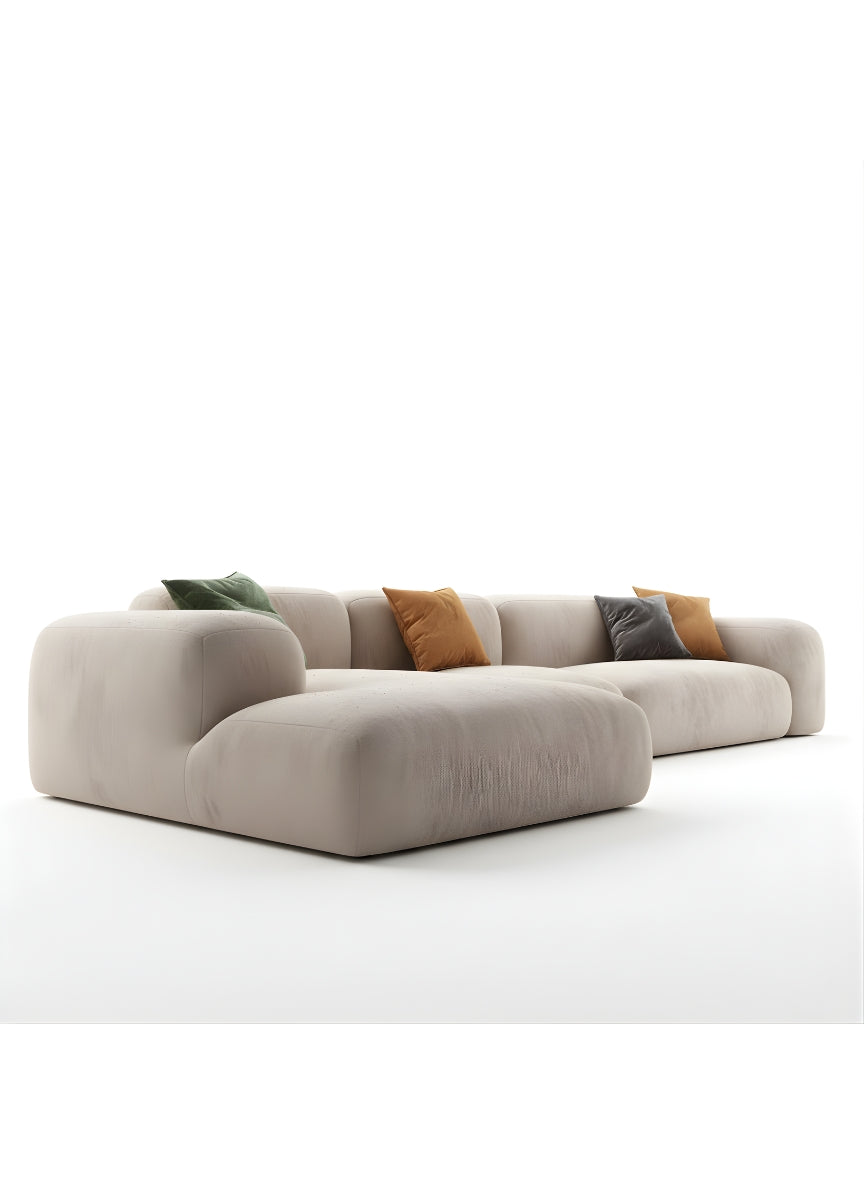 Beech wood corner sofa 280x 180 cm -FAR13