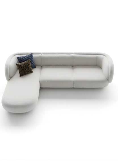 Beech wood corner sofa 250x180cm -FAR85