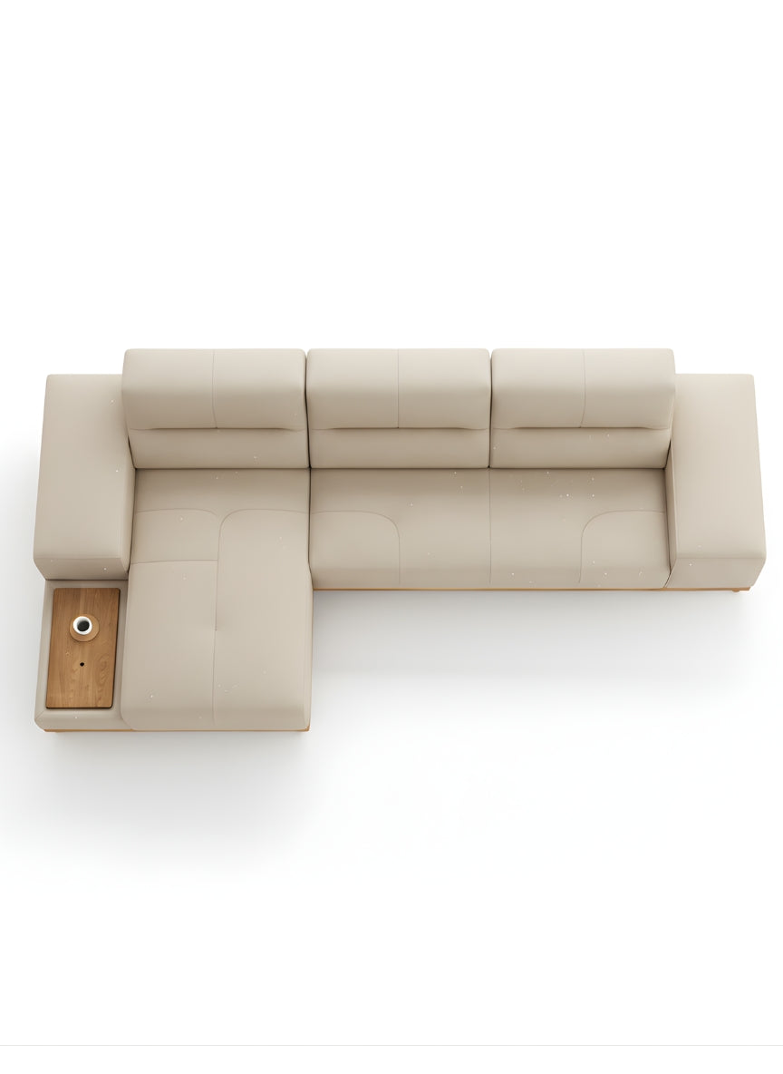Beech wood corner sofa 250x150cm -FAR39