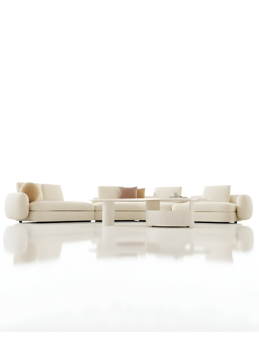 Beech wood corner sofa 280 x 250 cm -FAR1