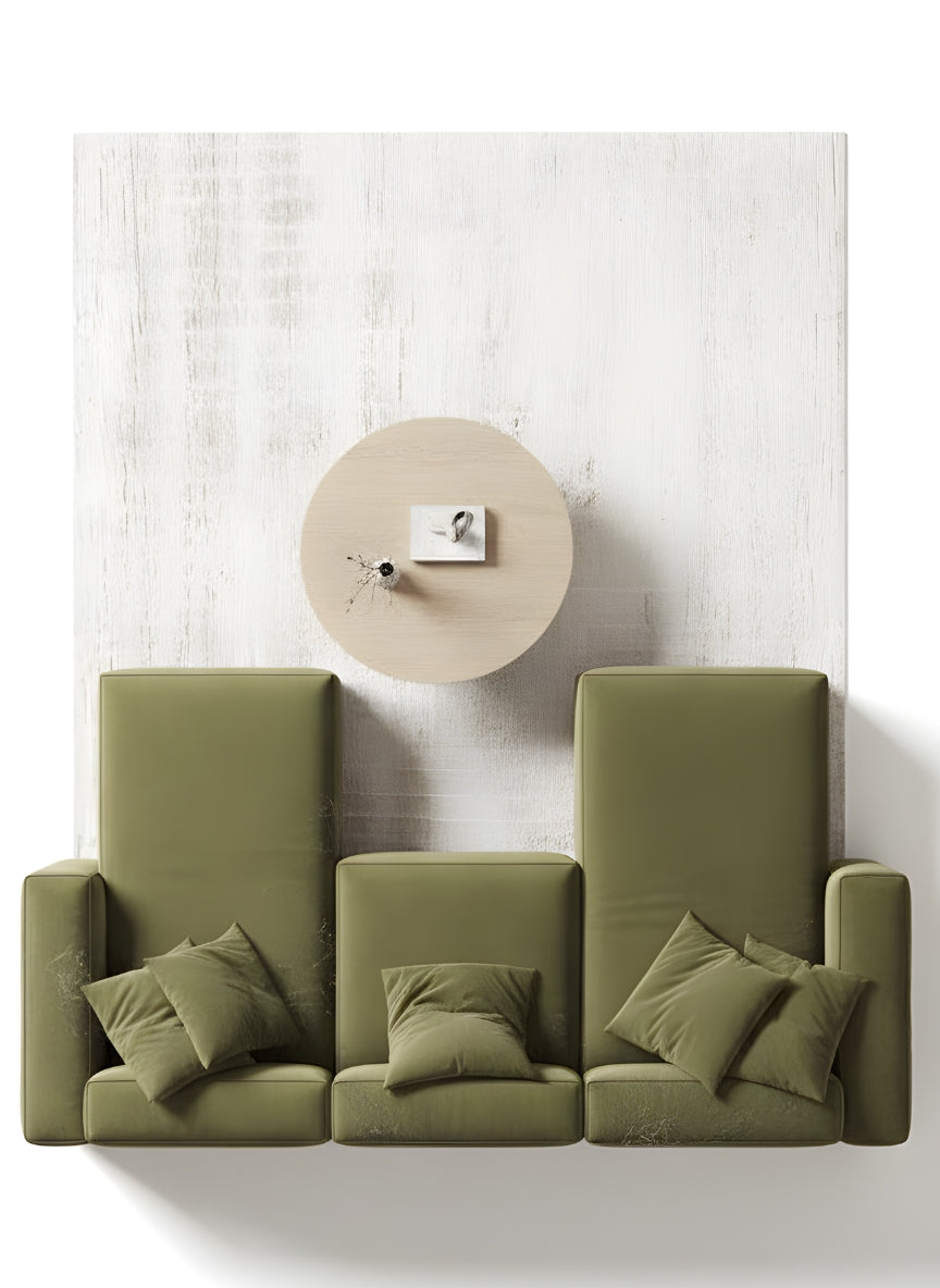 Beech wood corner sofa 280x180cm -FAR35