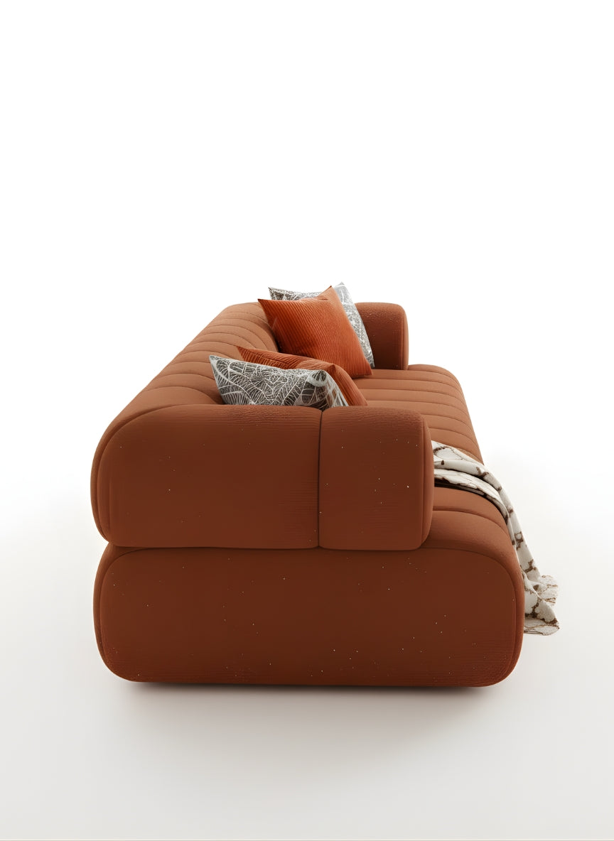 Beech wood corner sofa 280x 180 cm -FAR14