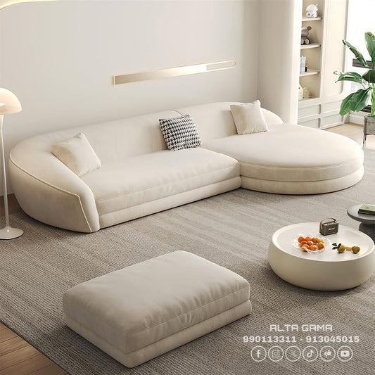 Beech wood corner sofa 300x200cm -FAR55