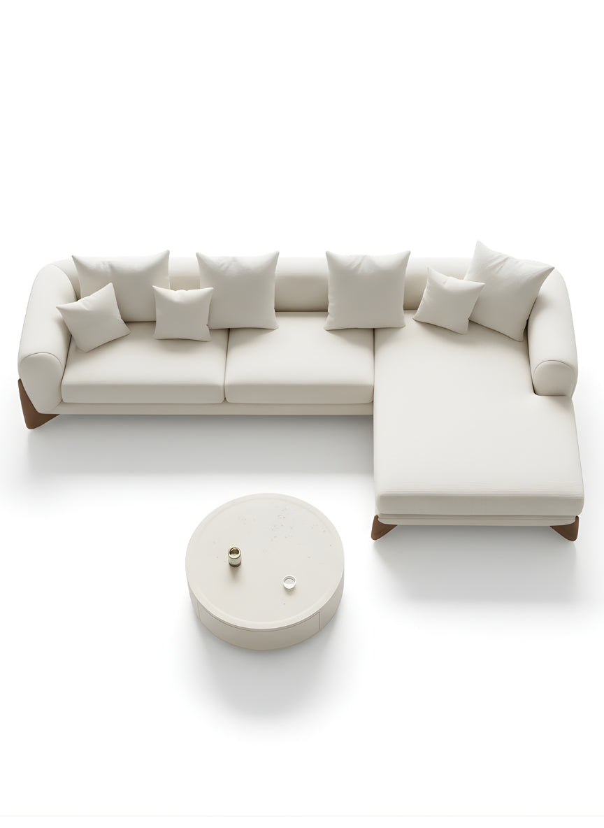 Beech wood corner sofa 220x180cm -FAR78