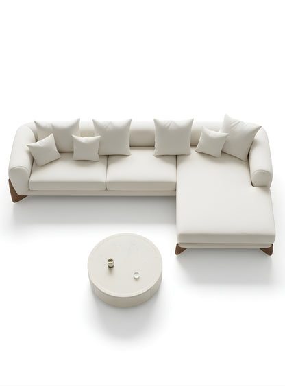 Beech wood corner sofa 220x180cm -FAR78